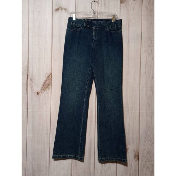 Old Navy‎ Jeans Ladies 8 Hook and Loop Wide Leg - Picture 1 of 8